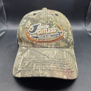 Johnson Cutless Duramax Marine Hat Cap Camo Adjustable Hook‎ Loop Baseball NEW